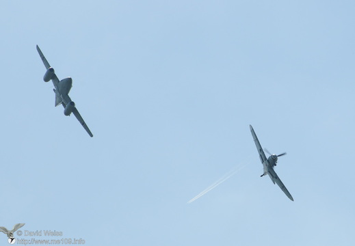 Bf 109 G-4 und Me 262