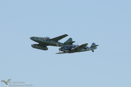 Bf 109 G-4 und Me 262